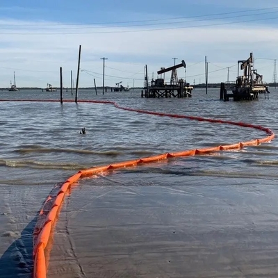 PVC Floating Barrier Foam Rubber Oil Containment Boom Đồ chứa tùy chỉnh