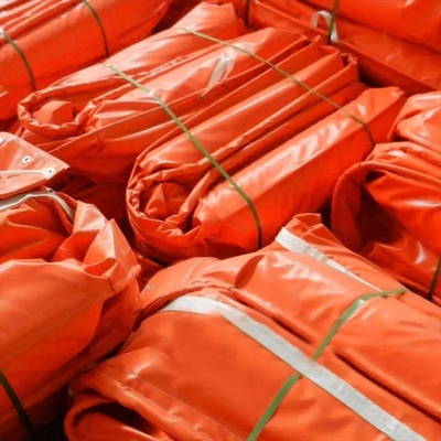 PVC Floating Barrier Foam Rubber Oil Containment Boom Đồ chứa tùy chỉnh