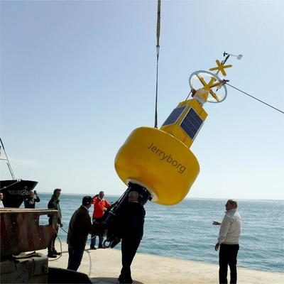 Nhà máy tùy chỉnh nhựa thủy hướng buoy biển đánh dấu buoy với ánh sáng mặt trời cho đại dương
