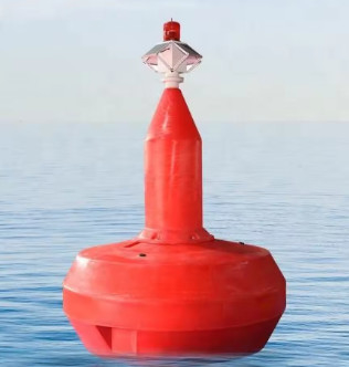 Nhà máy tùy chỉnh nhựa thủy hướng buoy biển đánh dấu buoy với ánh sáng mặt trời cho đại dương