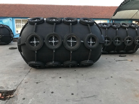 Cao su tự nhiên Yokohama Pneumatic Fender 50kpa 80kpa 2,0m * 3,5m Cho bến tàu