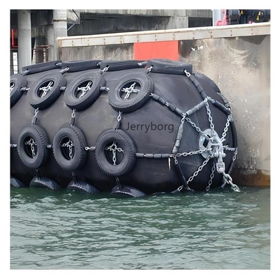 Yokohama Pneumatic Fender Docking Fender cho tàu Net Type Pneumatic Rubber Fender