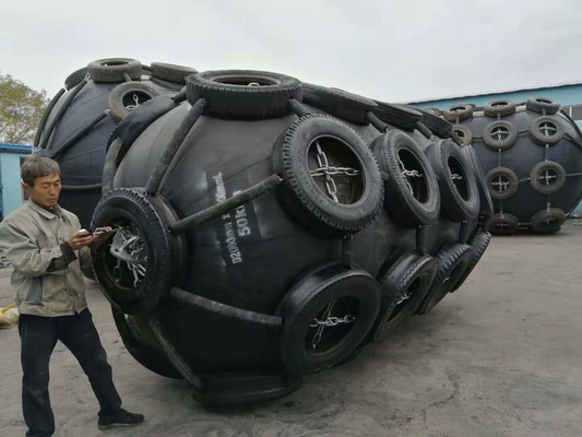 CCS chứng nhận chất liệu cao su khí nén nổi màu đen Yokohama Fender