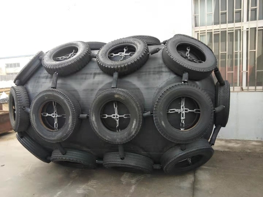 CCS chứng nhận chất liệu cao su khí nén nổi màu đen Yokohama Fender