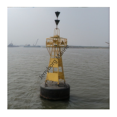 Lò bay hàng hải bằng thép với dấu hiệu nổi bên kênh cao