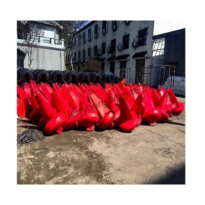 Đảo nổi từ vật liệu LLDPE lâu bền với dấu trên cùng với các sọc phản xạ cho hàng hải