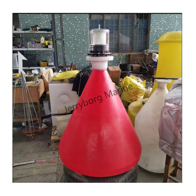 Đảo nổi từ vật liệu LLDPE lâu bền với dấu trên cùng với các sọc phản xạ cho hàng hải