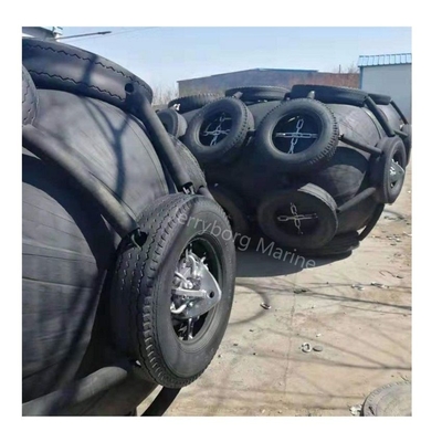 Trung Quốc sản xuất Yokohama loại Marine Fender với Lốp dây chuyền lưới cao su Fender