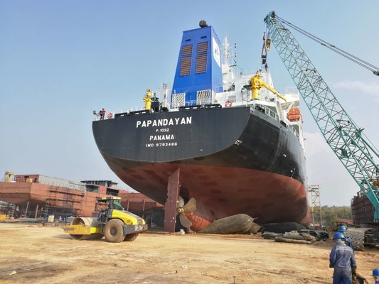 Túi khí cao su hàng hải Cao su tự nhiên chống mài mòn Tàu phóng túi khí hàng hải
