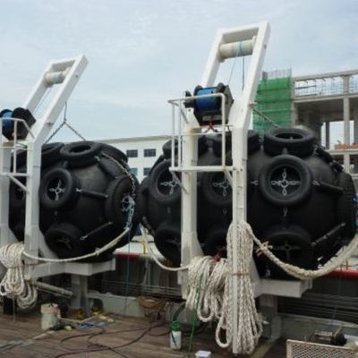 Loại nổi Marine Yokohama Khí nén Fender Đường kính 4,5m
