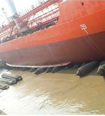 Chứng nhận BV Thuyền hạ thủy Túi lăn Cao su tự nhiên với phụ kiện cuối