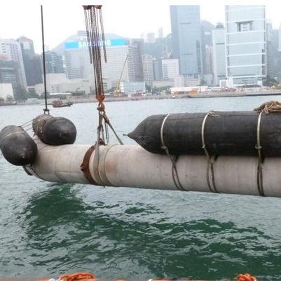 1.2m * 15m Túi khí hàng hải cao su tự nhiên Bơm hơi Trọng lượng nặng Nâng Túi khí