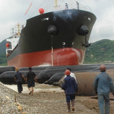 Túi khí cao su hàng hải chống nổ 1,5m * 15m để hạ thủy tàu
